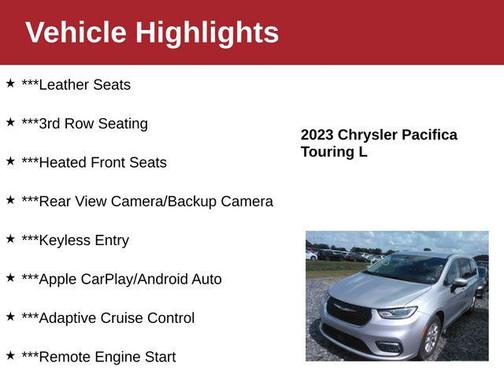 Silver Mist Clearcoat 2023 Chrysler Pacifica Touring L