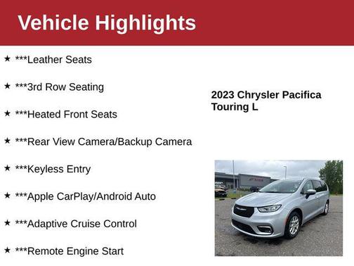 Silver Mist Clearcoat 2023 Chrysler Pacifica Touring L
