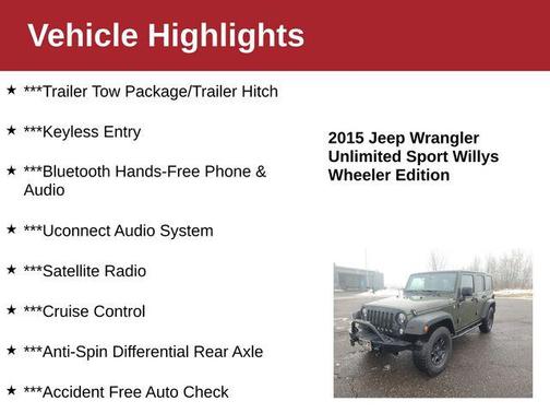2015 Jeep Wrangler Unlimited Willys Wheeler