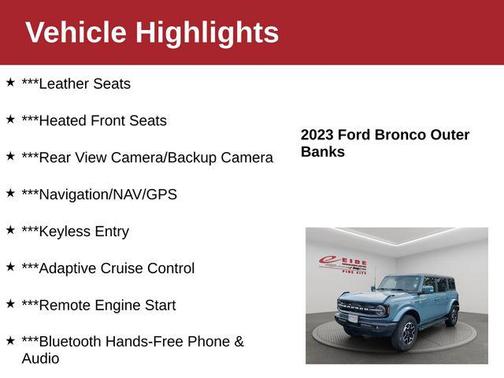 2023 Ford Bronco Outer Banks