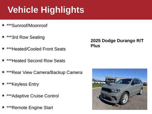 Destroyer Gray Clearcoat 2025 Dodge Durango R/T