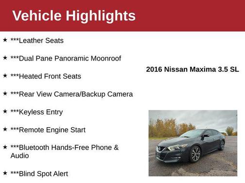 2016 Nissan Maxima 3.5 SL