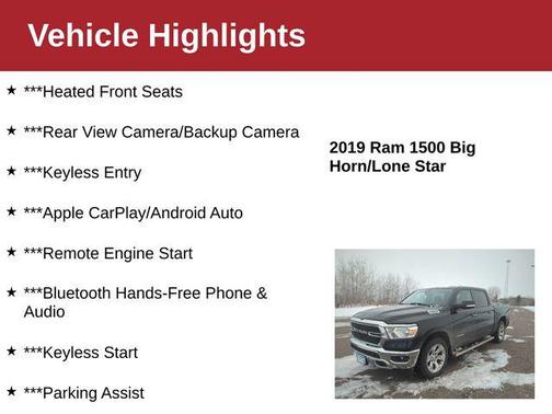 2019 RAM 1500 Big Horn