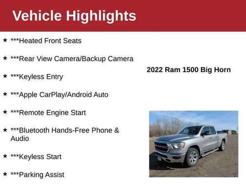 2022 RAM 1500 Big Horn/Lone Star
