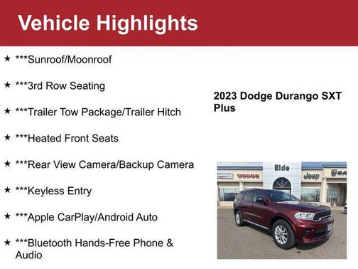 2023 Dodge Durango SXT Plus
