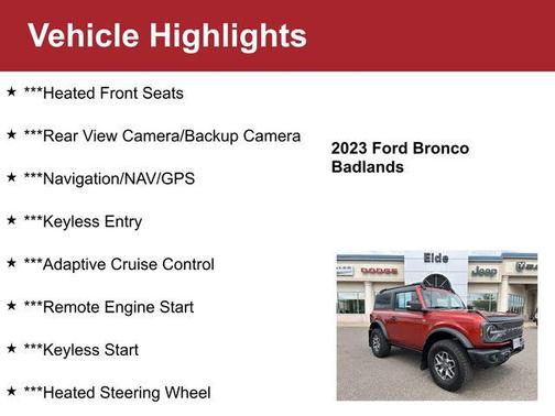 2023 Ford Bronco Badlands