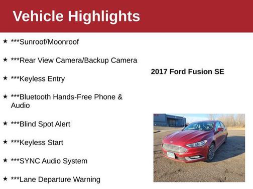 2017 Ford Fusion SE