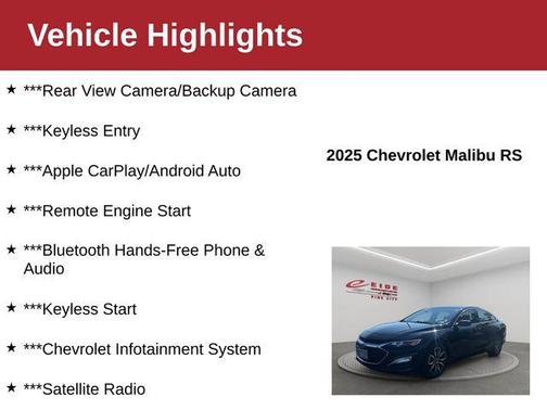 2025 Chevrolet Malibu FWD RS