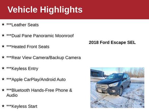 2018 Ford Escape SEL