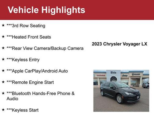 2023 Chrysler Voyager LX