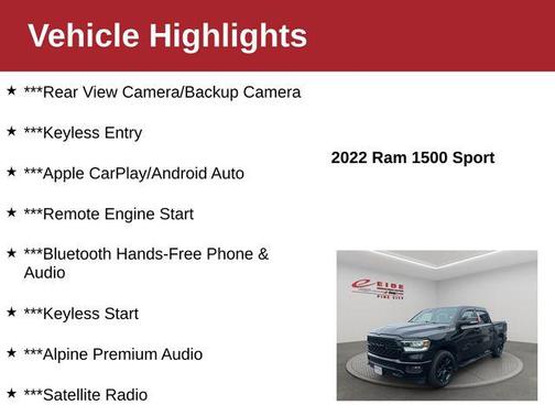 Diamond Black Crystal Pearlcoat 2022 RAM 1500 Sport