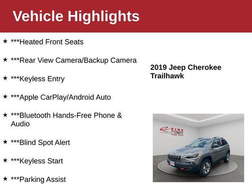 Light Brownstone Pearlcoat 2019 Jeep Cherokee Trailhawk