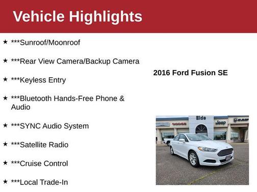 2016 Ford Fusion SE