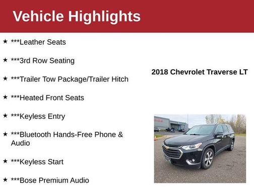 2018 Chevrolet Traverse LT Leather