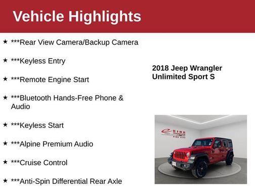 2018 Jeep Wrangler Unlimited Sport