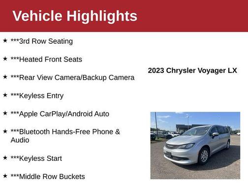 Silver Mist Clearcoat 2023 Chrysler Voyager LX