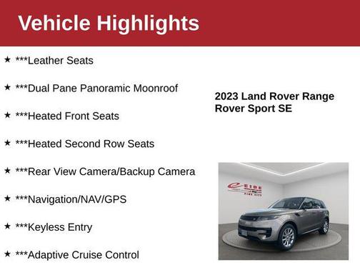 2023 Land Rover Range Rover Sport SE