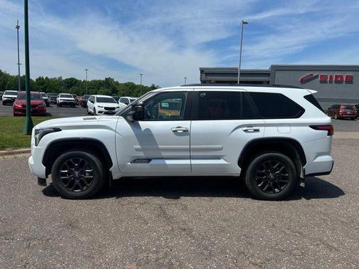 White 2025 Toyota Sequoia Platinum