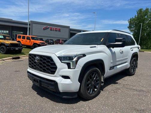 White 2025 Toyota Sequoia Platinum