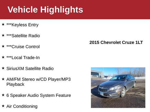 2015 Chevrolet Cruze 1LT