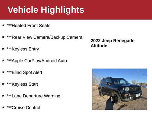 2022 Jeep Renegade Altitude