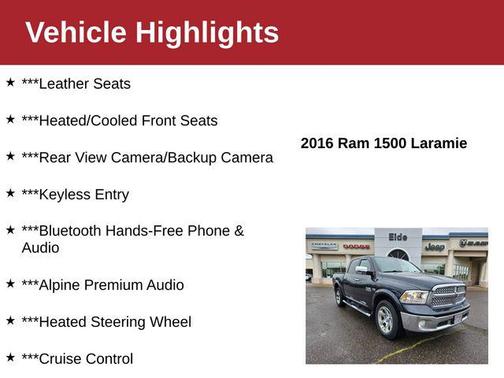2016 RAM 1500 Laramie