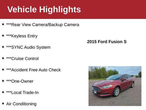 2015 Ford Fusion S