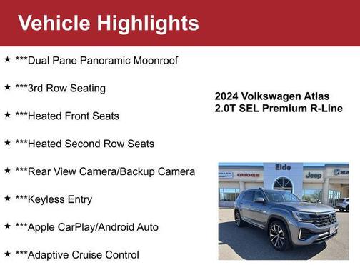 2024 Volkswagen Atlas 2.0T SEL Premium R-Line 4MOTION