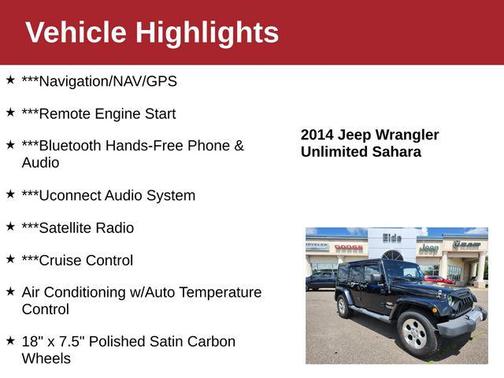 2014 Jeep Wrangler Unlimited Sahara