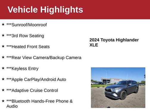 2024 Toyota Highlander XLE
