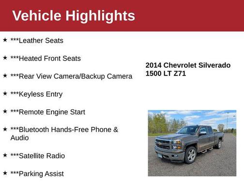 Brownstone Metallic 2014 Chevrolet Silverado 1500 2LT