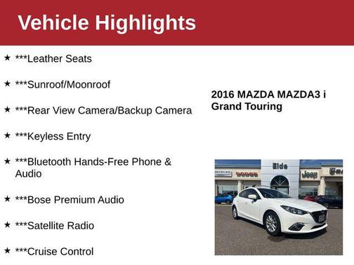 2016 Mazda Mazda3 i Grand Touring