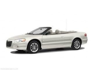 Stone White Clearcoat Black Vinyl Top 2005 Chrysler Sebring Touring