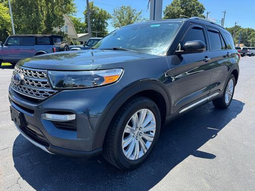 Stone Blue Metallic 2024 Ford Explorer Limited