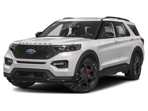 Star White Metallic Tri-Coat 2023 Ford Explorer ST