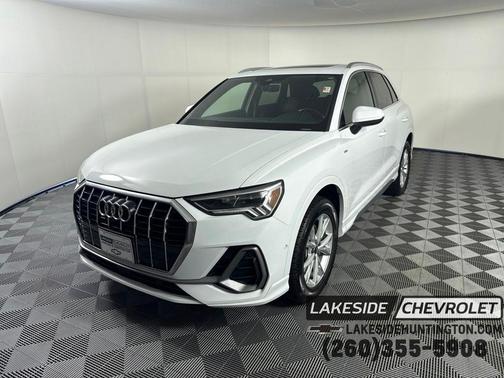 Glacier White 2021 Audi Q3 45 S line Premium Plus