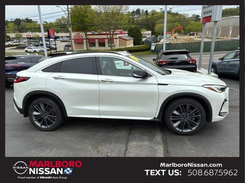 Majestic White 2023 INFINITI QX55 ESSENTIAL