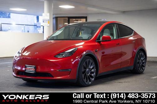 Red Multi-Coat 2023 Tesla Model Y Performance Dual Motor All-Wheel Drive