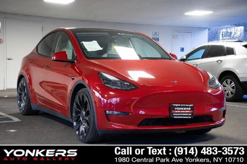 Red Multi-Coat 2023 Tesla Model Y Performance Dual Motor All-Wheel Drive