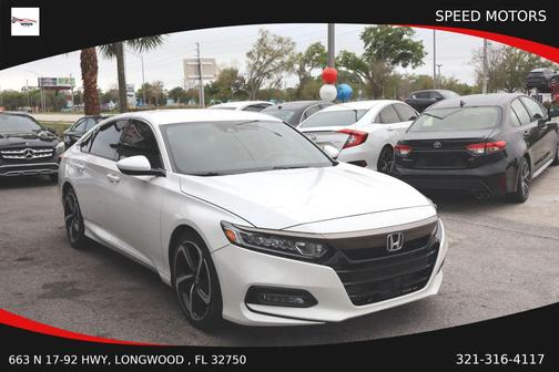 Platinum White Pearl 2019 Honda Accord Sport