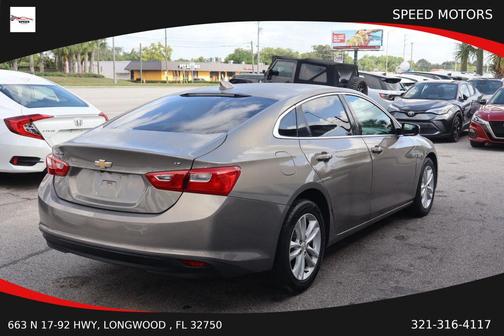 Gray 2017 Chevrolet Malibu 1LT