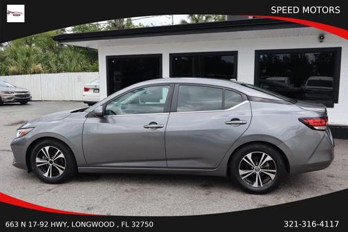 Gun Metallic 2021 Nissan Sentra SV