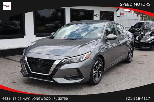 Gun Metallic 2021 Nissan Sentra SV