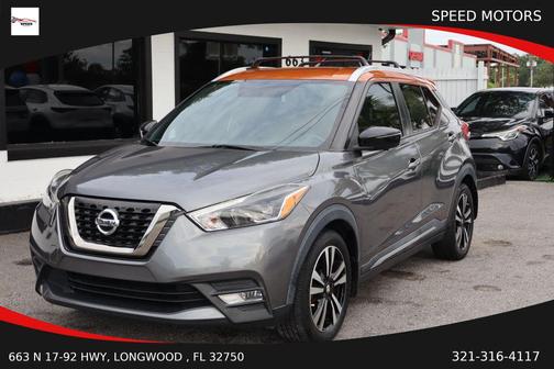 Gun Metallic/Monarch Orange 2019 Nissan Kicks SR