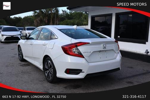 White 2018 Honda Civic EX-L