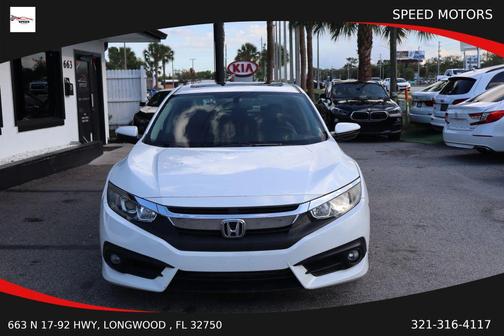White 2018 Honda Civic EX-L