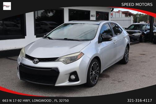 Classic Silver Metallic 2015 Toyota Corolla S Plus