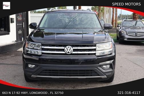 Deep Black Pearl 2019 Volkswagen Atlas 3.6L SE w/Technology