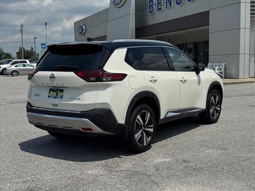 White / Black 2021 Nissan Rogue Platinum