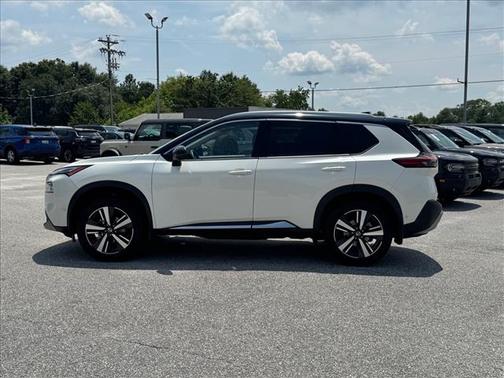 White / Black 2021 Nissan Rogue Platinum